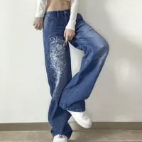 Women's Jeans Baggy Low Waisted Cargo Women Pants Y2K Harajuku Grunge Vintage Aesthetics Indie Pockets Korean Streetwear Female Trousers