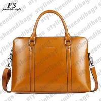 stylisheendibags Briefcases High quality fashion PU Men Women Laptop Handbag Notebook Computer Sleeve Bags Carrying Messenger bag Office 13 14 15 inch 0121 23