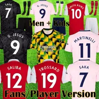 Wersja gracza fanów Smith Rowe Soccer Jerseys Trossard G. Jesus Saka 2022 2023 Odegaard Martinelli 23 23 Saliba Arsen Football Shirt All Men Kit Kids Equipment