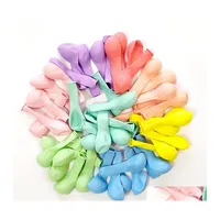 Decoraci￳n de la fiesta 10 pulgadas 100pcs/ set Aron Pastel Candy Balloon Grandes globos redondos Deco Cumplea￱os Globos de l￡tex Helium Stock Dhfqu