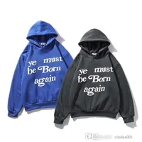 Classic Wests Designer Mens Hoodie Cpfm Kanyes Ye Must Be Born Again Printed Womens Couple Yzys Vintage Pullover Sweater