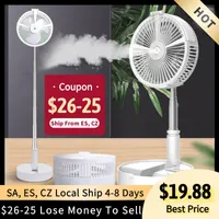 Portable Folding Hydrating Fans Wireless Rechargeable Table Fan Home Office Outdoor Use Electric Long Time