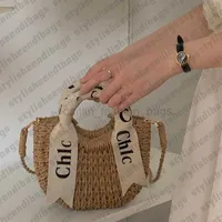 şık toates moda kadınlar çanta tasarımcısı alfabe eşarp çapraz yaz yeni dokuma plaj lüks çanta çanta çanta kadın 0121/23