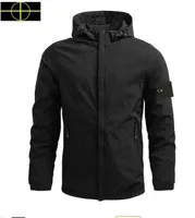 플러스 크기의 석재 재킷 스프링 및 가을 남자 윈드 브레이커 골프 아일랜드 재킷 브랜드 로고 편안한 코트 여행 얇은 섹션 윈드 방지 대형 코트