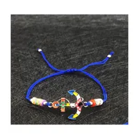 Beaded Strand Bosnian Style Rainbow Cartoon Animal Bracelet Childrens Hand Rope Fashion Handwoven Love Gift Birthday Party Jewelry D Dhr3H