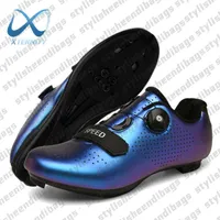 Dress Shoes Ultralight Self-Locking Cycling Shoes MTB Professional Cleat Shoes SPD Pedal Racing Road Bike Flat Shoes Bicycle Sneakers Unisex 0122 23
