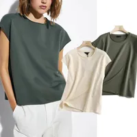 Kadın Tişörtleri Jennydave Gömlek Kadınlar Harajuku Tshirt İngiltere Vintage Moda Ofisi Leydi Gevşek O yaka yaz Camisetas Verano Mujer