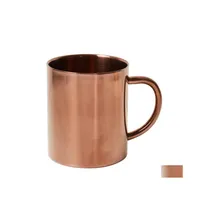 Mugs Travel Gold Nordic Retro Mug Acero Inoxidable Leak Proof Coffee Big Stainless Milk Caneca Criativa Metal Cup Copper 30M015 Drop Dh4Cf