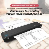 Printers Portable A4 Printer Mini Heat Transfer Machine Bluetooth USB Built-in Battery Can Print At Any Time