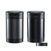 Rauchfreier Aschenbecher mit LED-Batterieanzeige, wiederaufladbar für  Zuhause, Büro, Auto (schwarz)