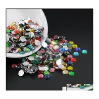 Resin Loose Beads Jewelry Assorted Color Flatback Rhinestones Mixed Flat Back For Diy Deco M 4Mm 5Mm 6Mm Drop Delivery 2021 U2Nve Dhcfj