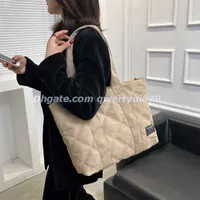 Totes Canvas Shopper Shoulder Bag For Women Soft Cotton Capacity Shopping Bags Fashion Female Totes Bag Single Shoulder Handbag 012223H
