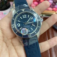 42mm Watches Waterproof Watch Super Ocean Automatic 2824 Date Luminous Black Blue 300m Sapphire Glass Diver Sports TF Factory 316L321U