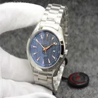 Blue Dial AQUA TERRA 150M Limited Watch 41mm Quartz Ocean Stainless Steel Sports Sea Mens Watches262z