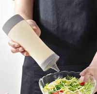 Sałatka dojenia butelka plastikowa musztardowa akcesoria kuchenne Sos Sos Wygodne silikonowe przyprawienie mleka