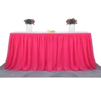 Skirt da tavolo 183 x 77 cm TUTU TULLE Table stoffa Festa Farebbe Baby Shower Decorazione per la casa Schema di compleanno24688620187