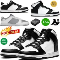 2023 Dunksb Running shoes Dunks White Black Panda (2021) Wolf Grey Fog High Panda (2021) Designer Sports Sneakers