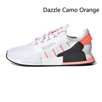NIEUWE Dazzle Camo Runner PK NMD R1 V2 Mens Running Shoes Aqua Tones Mexico City Metallic Core Black M￼nchen Oreo OG Men Women Japan Outdoor Trainers Sports sneakers