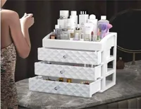 Kunststoffschubladen Makeup Organizer Kosmetische Schönheitsköpfen Desktop Aufbewahrung Schmuck Hülle Lippenstift Nagellackbehälter 210330