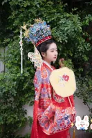 Headpieces Xiao Jing Queen Yan Ju Crown Han Wedding Phoenix Coronet Xia Pei Custom Hanfu Accessories