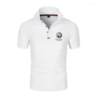Men's Polos European And American Fashion Tennis Heat Transfer Polo Shirt Reserved Camiseta Masculina Short Sleeve Cotton S