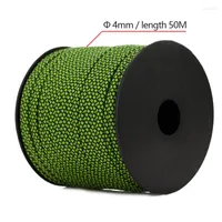 Outdoor Gadgets 2023 50m Paracord 4mm 7 Strand Core Camping Rope Parachute Cord Lanyard Tent Climbing