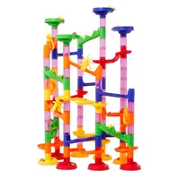 105 PCS/Box Children Model Building Kits Diy Toys Construction Marble Race Run Maze Balls Pipeline Type Trackblokken Educatief speelgoed voor kinderen