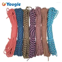 Outdoor Gadgets YOUGLE Paracord 550 100FT 50FT Rope Mil Spec Type III 7Strand Paracorde Survival Kit Equipment Wholesale 74-80