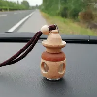 Interior Decorations Air Freshener Car Hanging Perfume Bottle Empty Glass For Essential Oils Diffuser Rearview Mirror Ornament