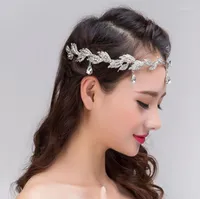 Headpieces Bride&#039;s Eyebrow Pendant Rhinestone Hairband Wedding Tiara Birthday Crystal Princess Crown Jewelry