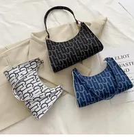 Evening Bags Printed Women Vantage Shoulder Underarm Bag Fashion Simple Lady Travel PU Tote Handbags For Shopping Chains Supplies