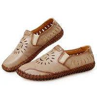 Sandals Couro Mens Shoes Herren Rubber Safety Big 2023 Work Outdoor Transpirables Uomo Summer Romanas Sandalen Sandalsslippers EteSandals