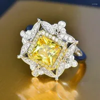 Pierścienie ślubne moda wspaniałe kobiety wypełnione stonerem Birthstone Rozmiar 6-10 biżuteria oświadczenie zaręczynowe prezent zaręczynowy