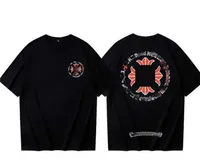 클래식 남성 럭셔리 T 셔츠 ch 브랜드 패션 남자 산스크리트 크롬 문자 티셔츠 말굽 크로스 디자이너 Tshirts Man Heart Hip Hop 스웨터 여름 폴로스 godb