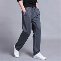Pantalones para hombres Men algodón pantalones de chándal deportivos pantalones de trayectoria pantalones de gran tamaño gran tamaño 5xl 6xl 7xl ancho de sudor deportivo