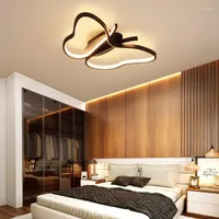 Kronleuchter nordischer kreativer Schmetterlingskreis für Schlafzimmer Wohnzimmer Restaurant Beleuchtung goldener schwarzer Deckenleuchten