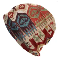 Berets Aksaray Tribal Antique Turkish Kilim Print Bonnet Homme Knitting Skullies Beanies Caps Vintage Bohemian Ethnic Art Beanie Hats
