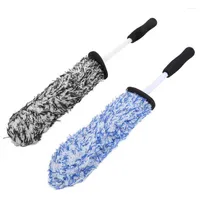 Car Washer Rim Detailing Brush 42cm 16.5in Length Tire Scrub Multipurpose For Motorcycle Automotive Badge Bumper Chassis