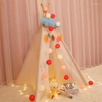 Table Lamps 3M LED Cotton Ball Garland Lights String Christmas Xmas Outdoor Holiday Wedding Party Baby Children Bed Fairy Decoration