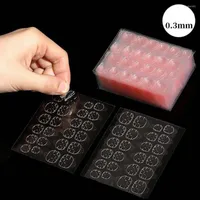 Nail Gel 120 240 Pcs Jelly Glue Double Sided False Art Adhesive Ultra Thin Clear Tape Sticker Manicure Accessories