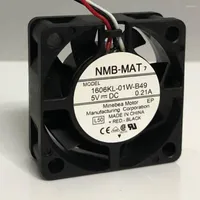 Computer Coolings NMB-MAT 1606KL-01W-B49 L50 DC 5V 0.21A 40x40x15mm 3-Wire Server Cooling Fan