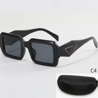 5 -stks hete klassieke zonnebril retro rechthoek zonnebril buitenlucht UV400 schaduw zonnebril bril bril met doos
