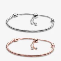 925 Sterling Silver Bracelets For Women Jewelry DIY Fit Pandora Charm Snake Chain Slider Charms Bracelet Design Fashion Classic La241z