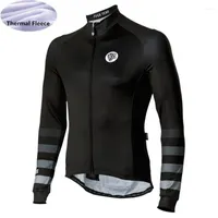 Racing Jackets Long Sleeve Cycling Jersey와 Fleece 2023 Attaquer Winter Clothing Men Maglia da Ciclismo A Manica Lunga Keep 따뜻함