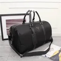Global classic luxury package Canvas leather cowhide men's travel bag quality handbag 8001 size 50 cm 28 c217r