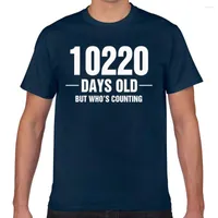 Herren T-Shirts Tops Shirt Men 10220 Tage alt, aber die O-Neck Vintage Geek Print Männlich T-Shirt xxx zählen