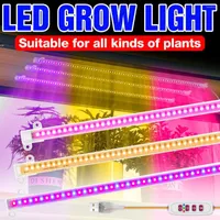 Grow Lights LED Light USB Full Spectrum Phyto Lamp Greenhouse Hydroponic Plant Growth Lampada Dimming Timing Tent Indoor Lighting