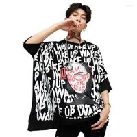 Men's T Shirts 2023 Clothing Hair Cheplist DJ Fashion Hip Hop Bats Sleeves Printing Exclues Soulding Thirt Tye Comples