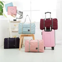Storage Bags Foldable Travel Large Capacity Clothes Nylon Bag WaterProof Cosmetic Handbags Luggage Tote Organizer Packing