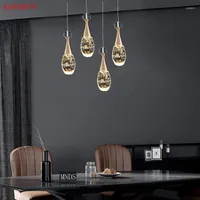 Pendant Lamps Fashionable Perfume Bottle Crystal Lights Modern Restaurant Bar Hanging Lamp El Bedroom Bedside